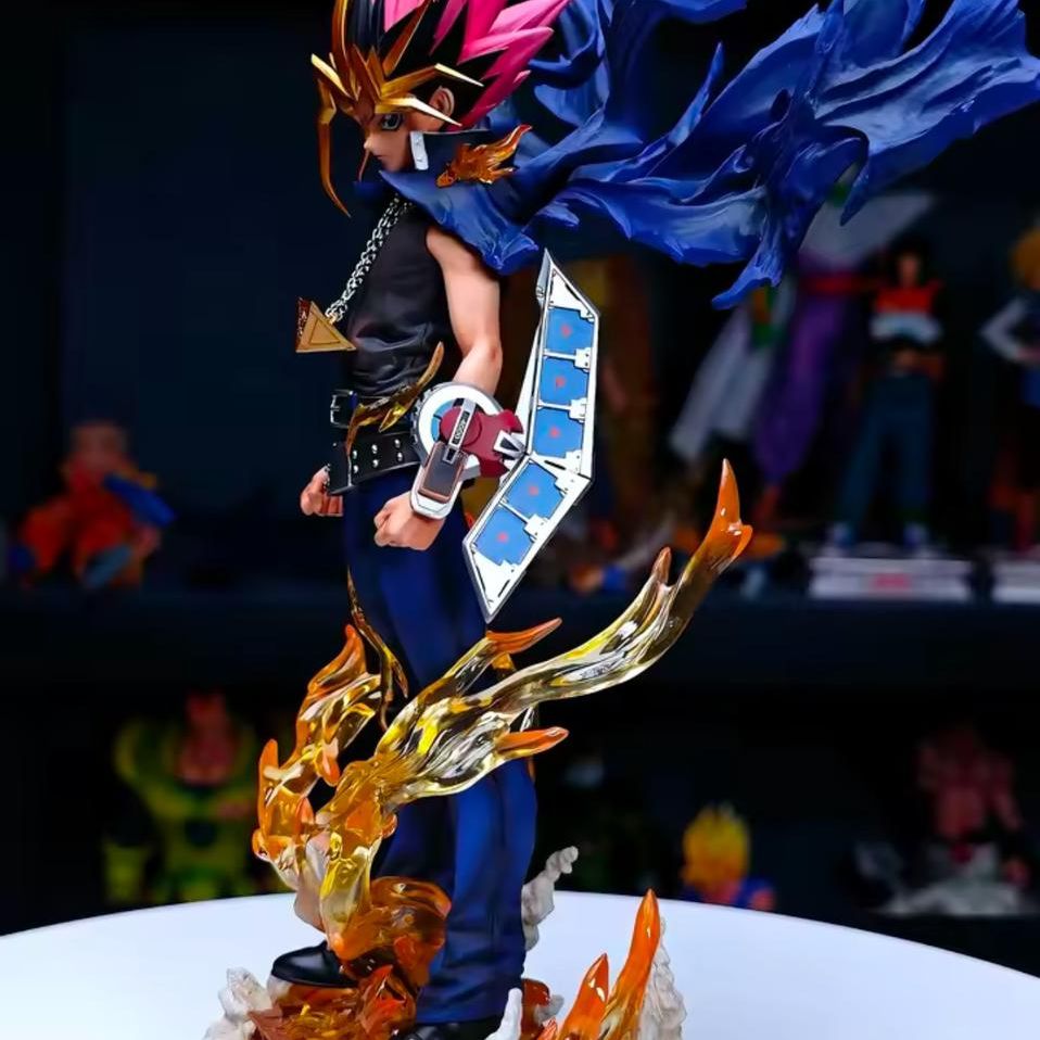 28cm Yugioh Figure Yu-gioh Gk Figurine 2 Heads Version Anime Figures PVC Statue Model Collection Decoration Ornament Toy Gifts