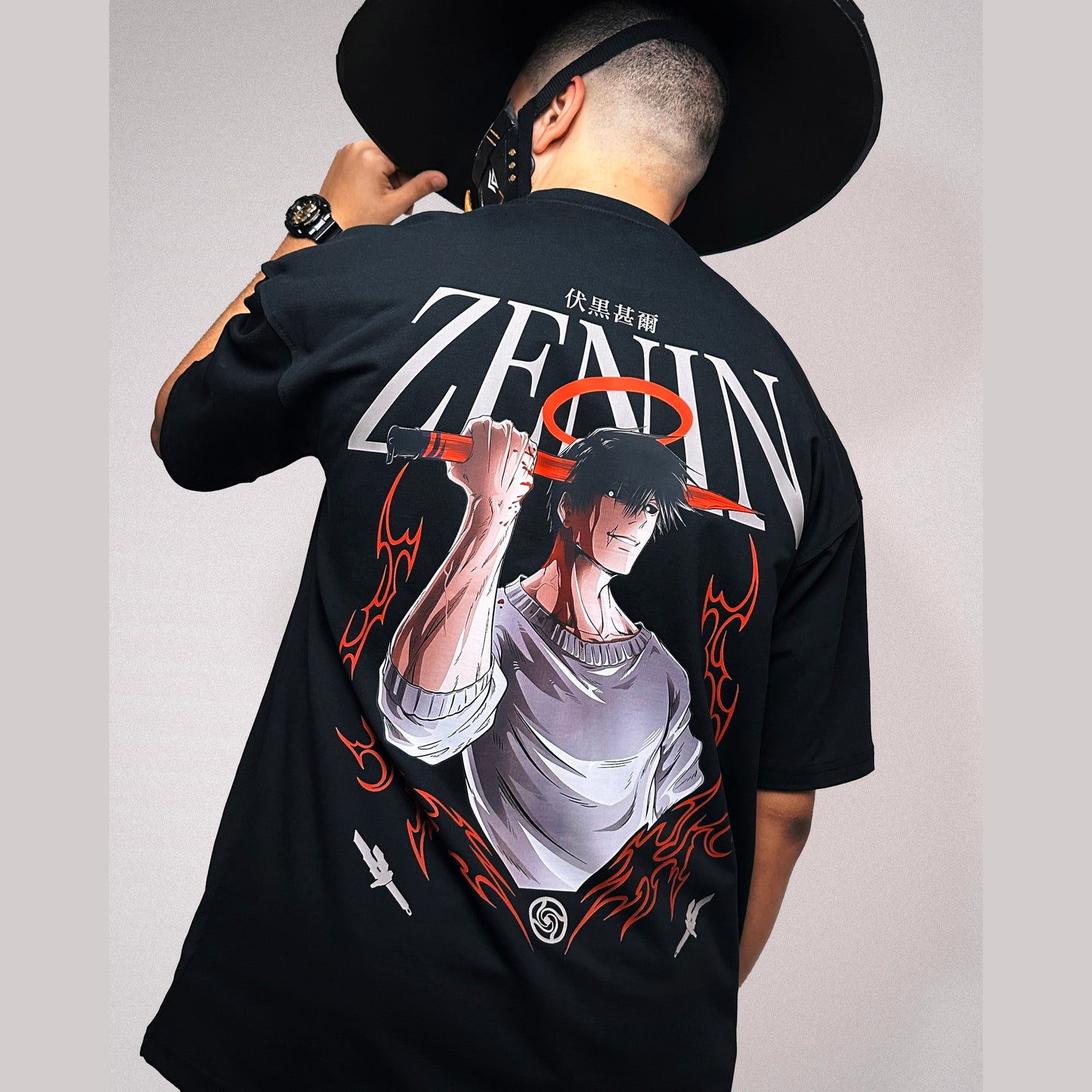 Toji zenin-jujutsu kaisen T-shirt from one for all anime clothing store
