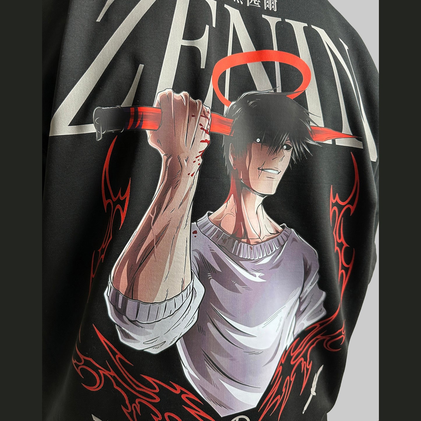 Toji zenin-jujutsu kaisen T-shirt from one for all anime clothing store