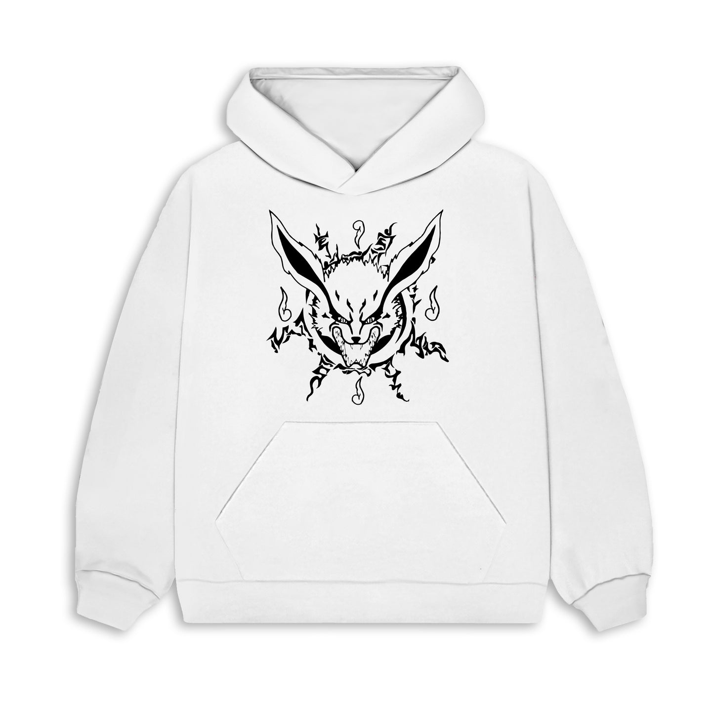 Naruto white hoodie from one for all anime clothing store in egypt