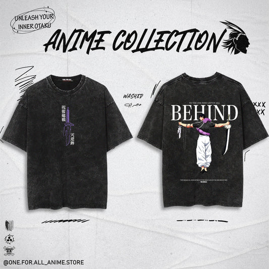 Toji behind roked t-shirt from one for all