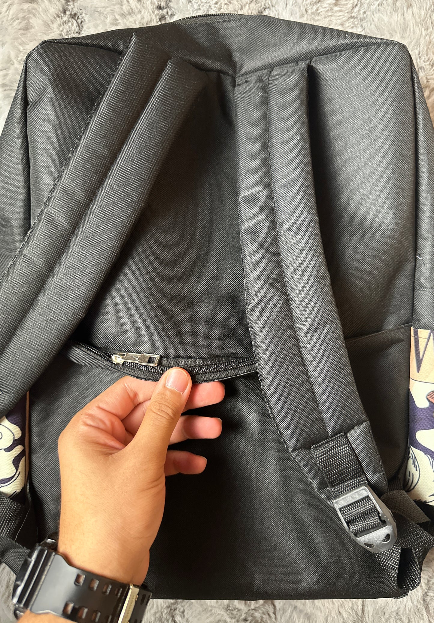One piece luffy wanted back bag
