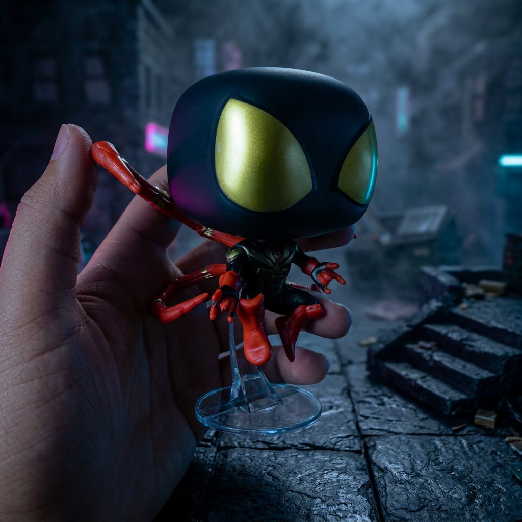 Superhero Web-Slinger Action Figures - Chibi Collectible Toys