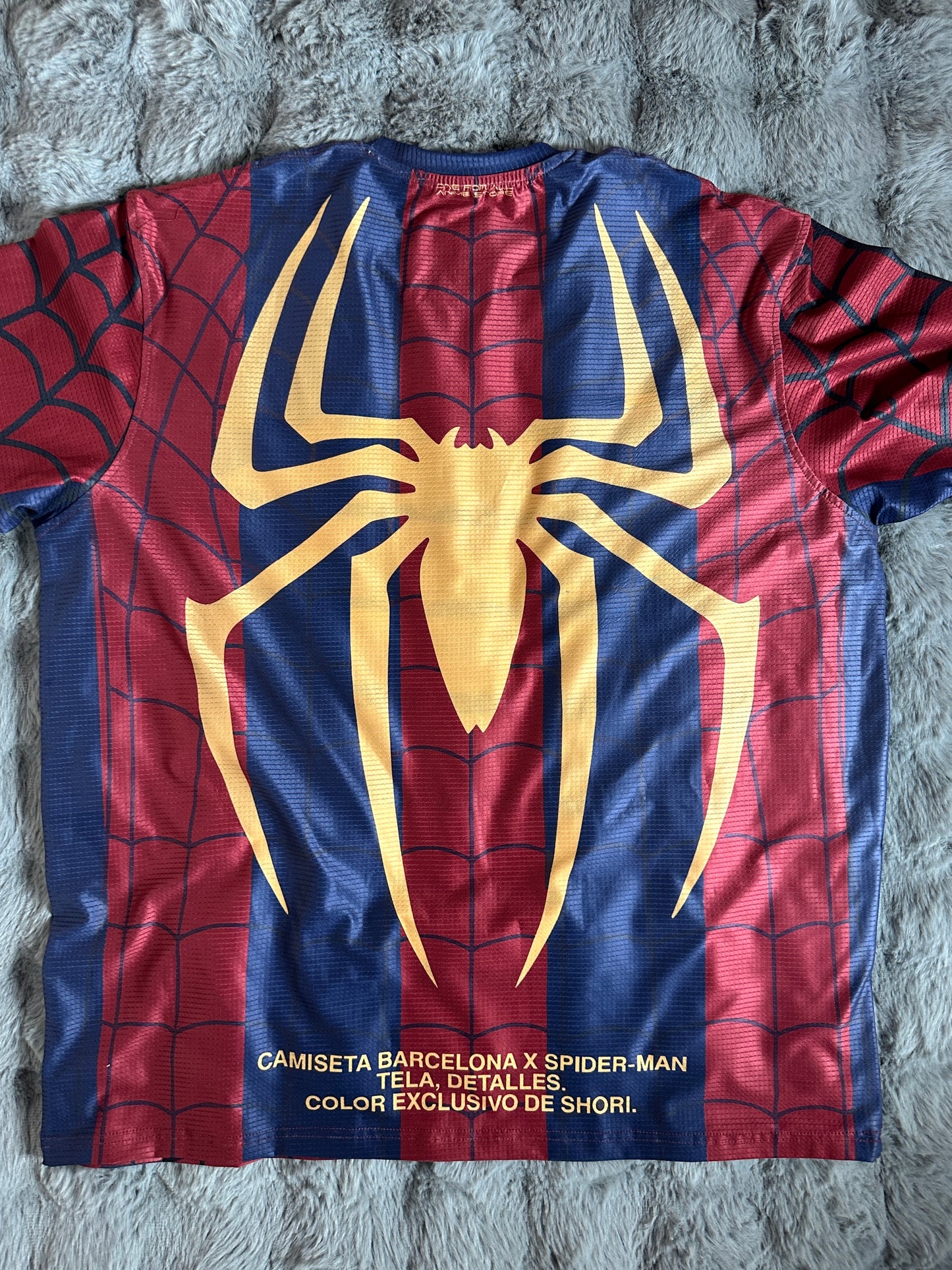 Barca Spiderman jersey sport t-shirt
