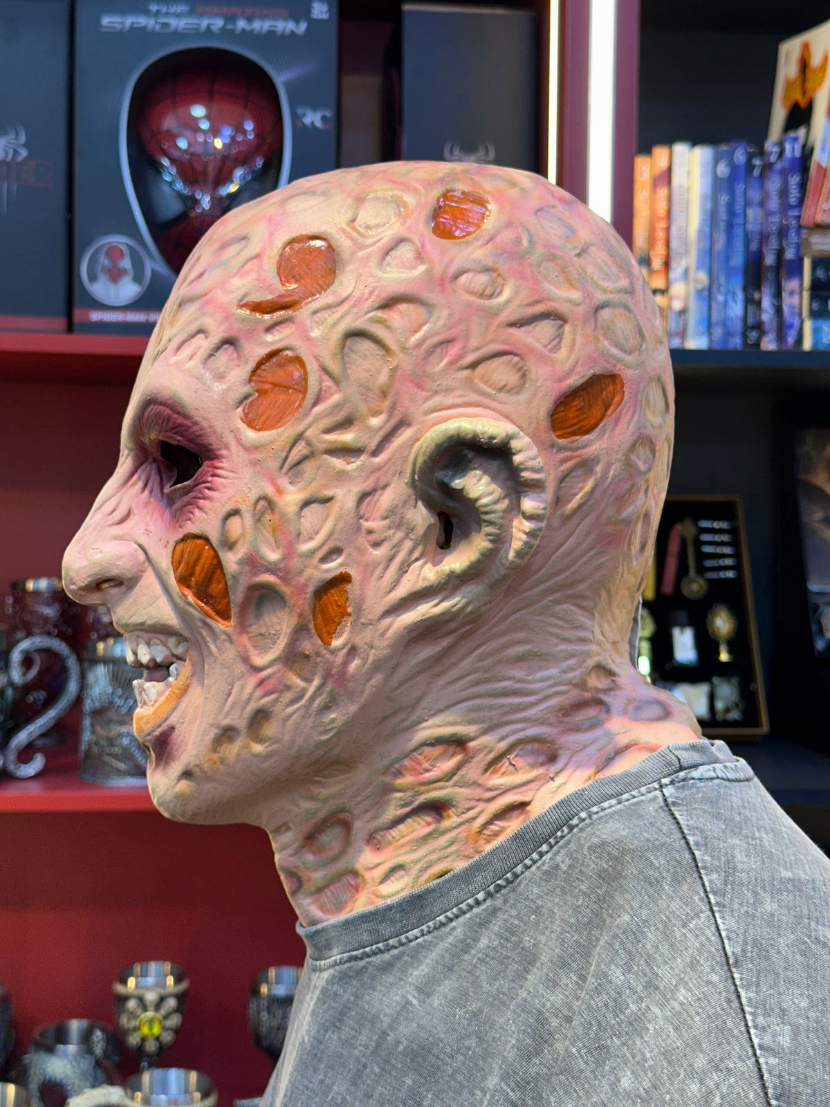 Scary Burned Face Horror Mask for Cosplay & Halloween