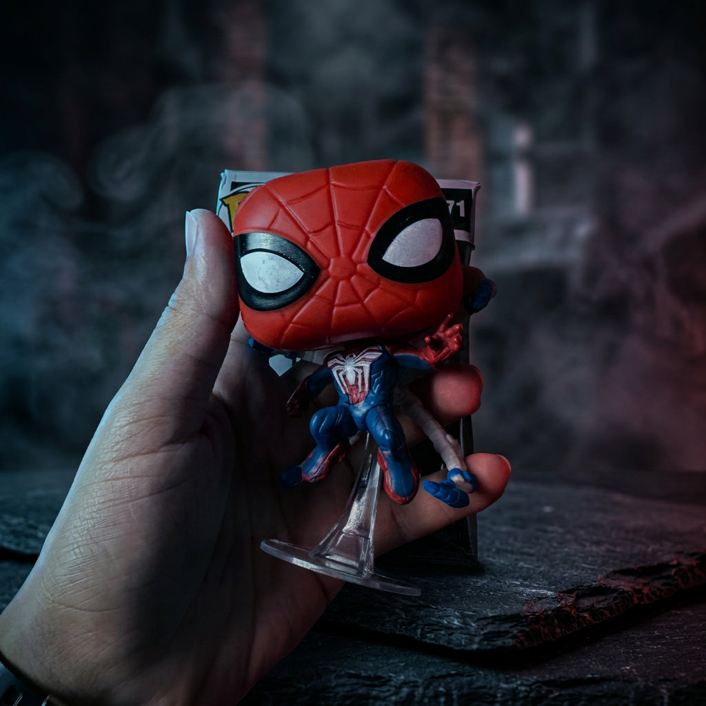 Superhero Web-Slinger Action Figures - Chibi Collectible Toys