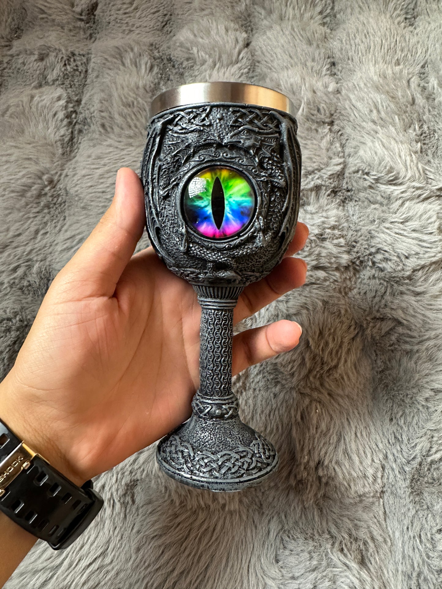 3D Dragon Eye Gothic Goblet - Mystic Fantasy cup