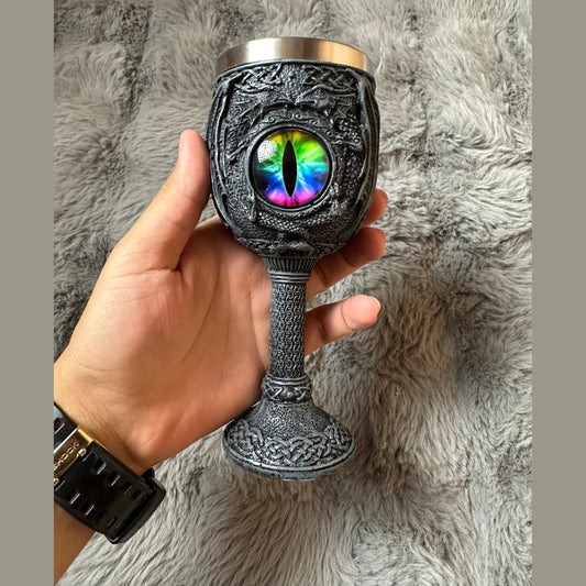 3D Dragon Eye Gothic Goblet - Mystic Fantasy cup
