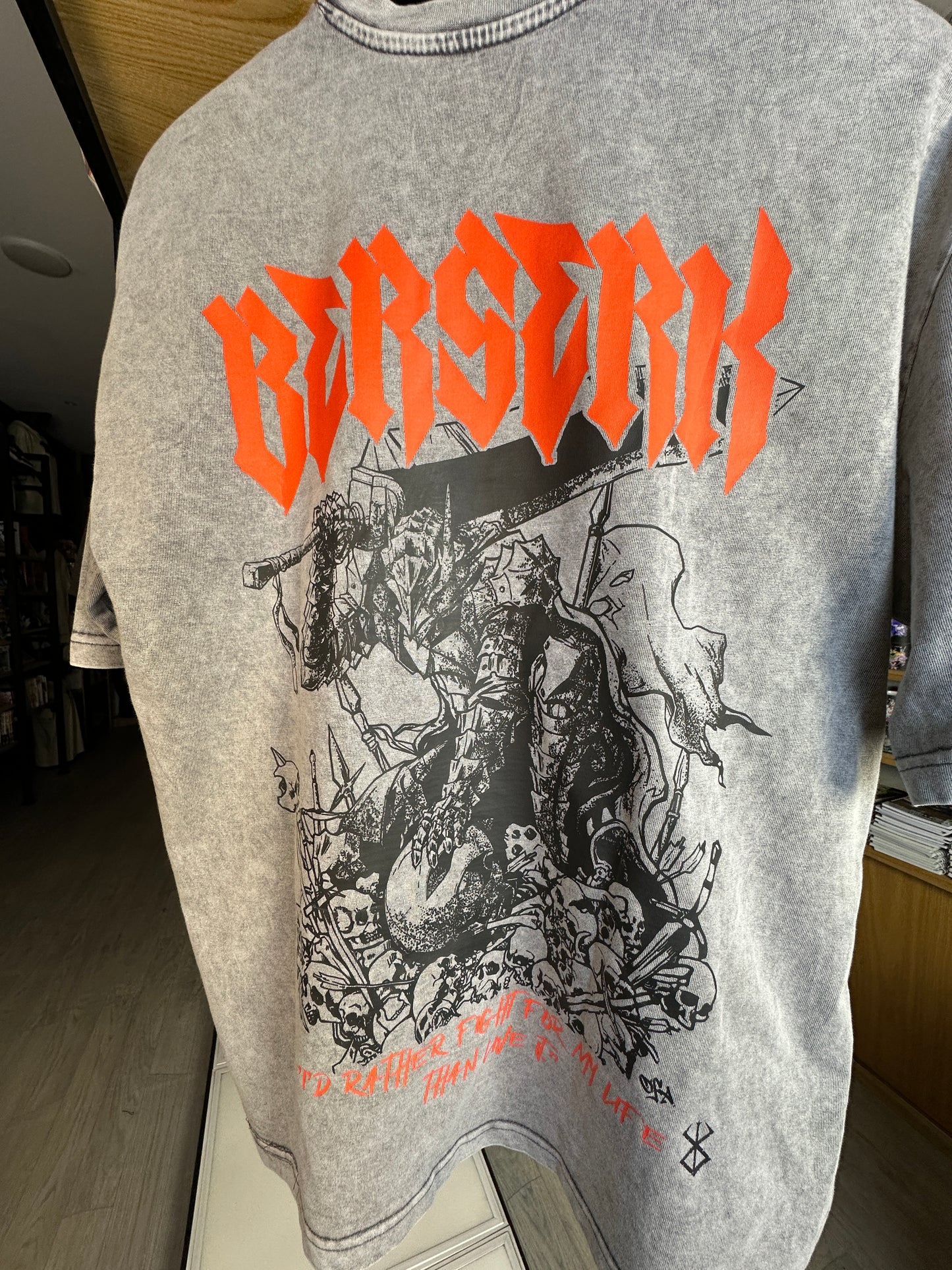 Guts-berserk anime t-shirt from one for all anime clothing store