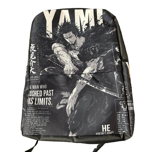 Black Clover Yami Sukehiro Anime Backpack