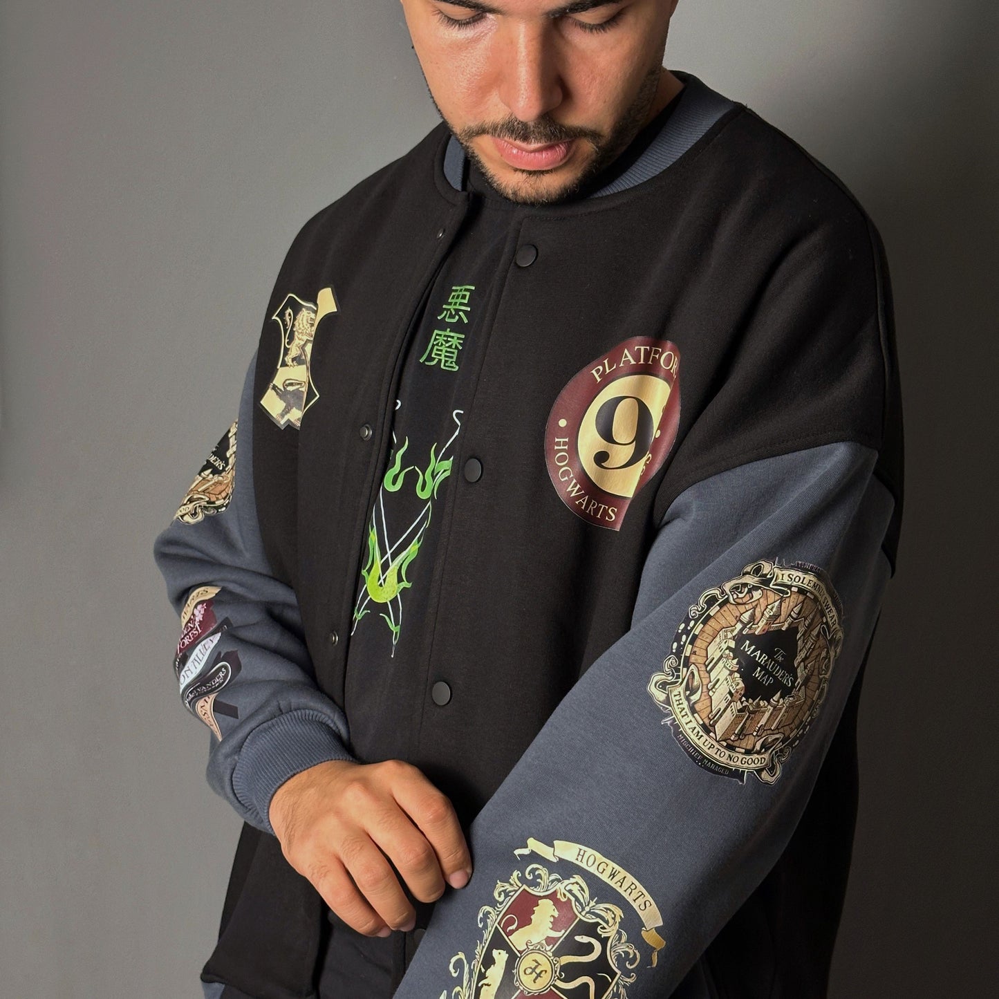 Hogwarts harry Potter baseball jacket from One For All anime store