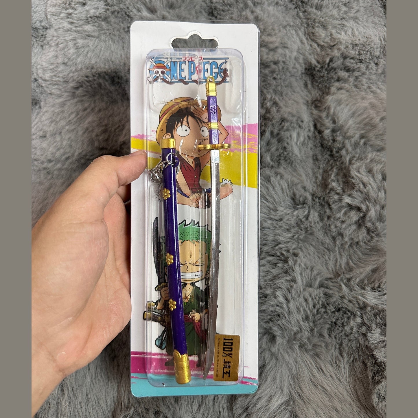 Demon slayer & One piece metal swords 25 cm