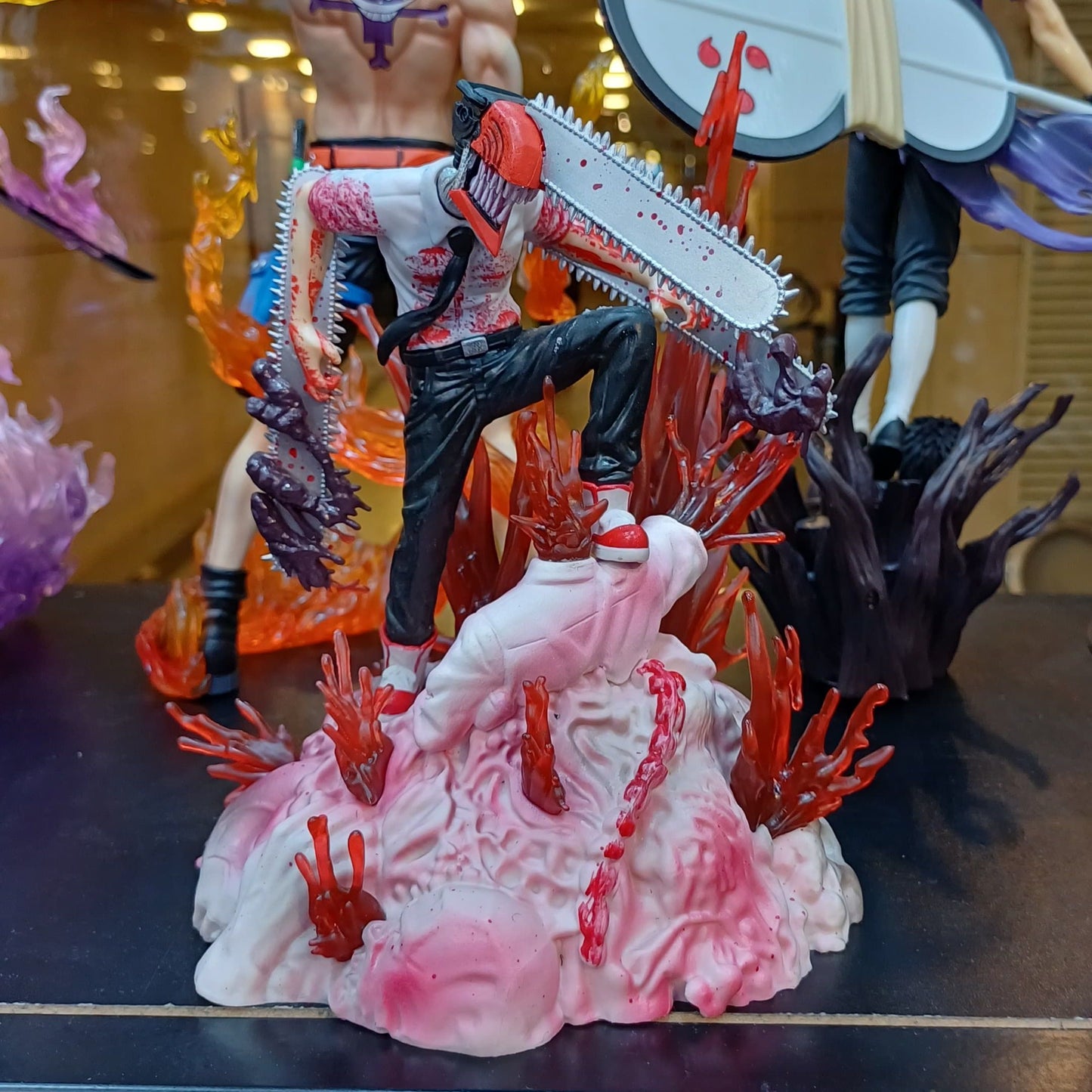 29cm Chainsaw Man Denji Figure Chainsawman Anime Figures Pvc Statue Pochita Action Figurine Copy Model Doll Decoration Toys Gift