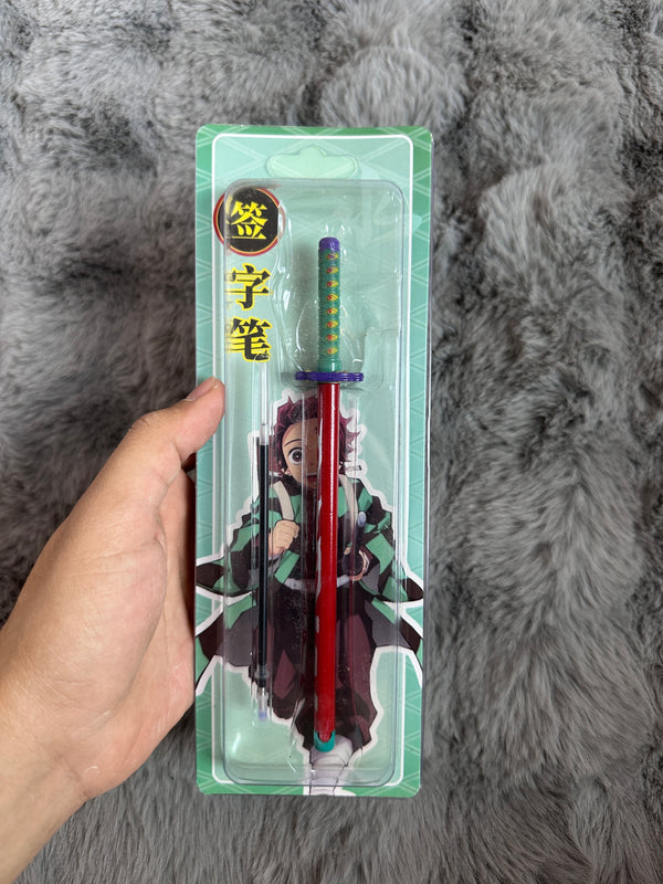 Demon slayer swords metal pen