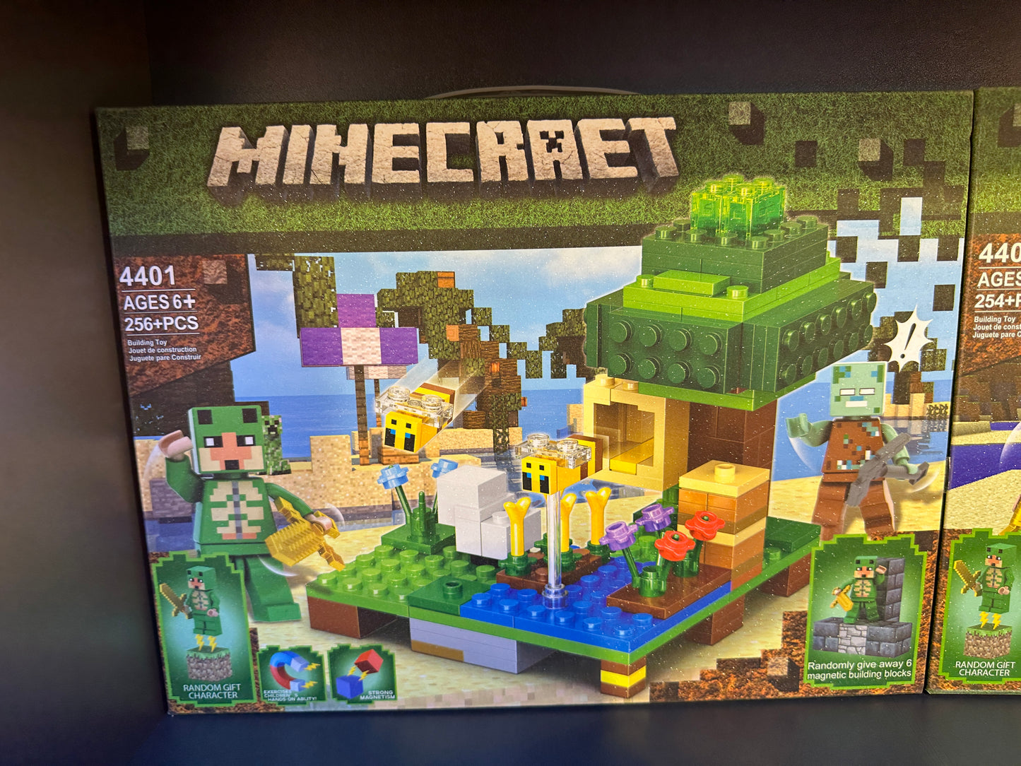 Minecraft Style Construction Blocks Playset with Figures – 250+ Pcs