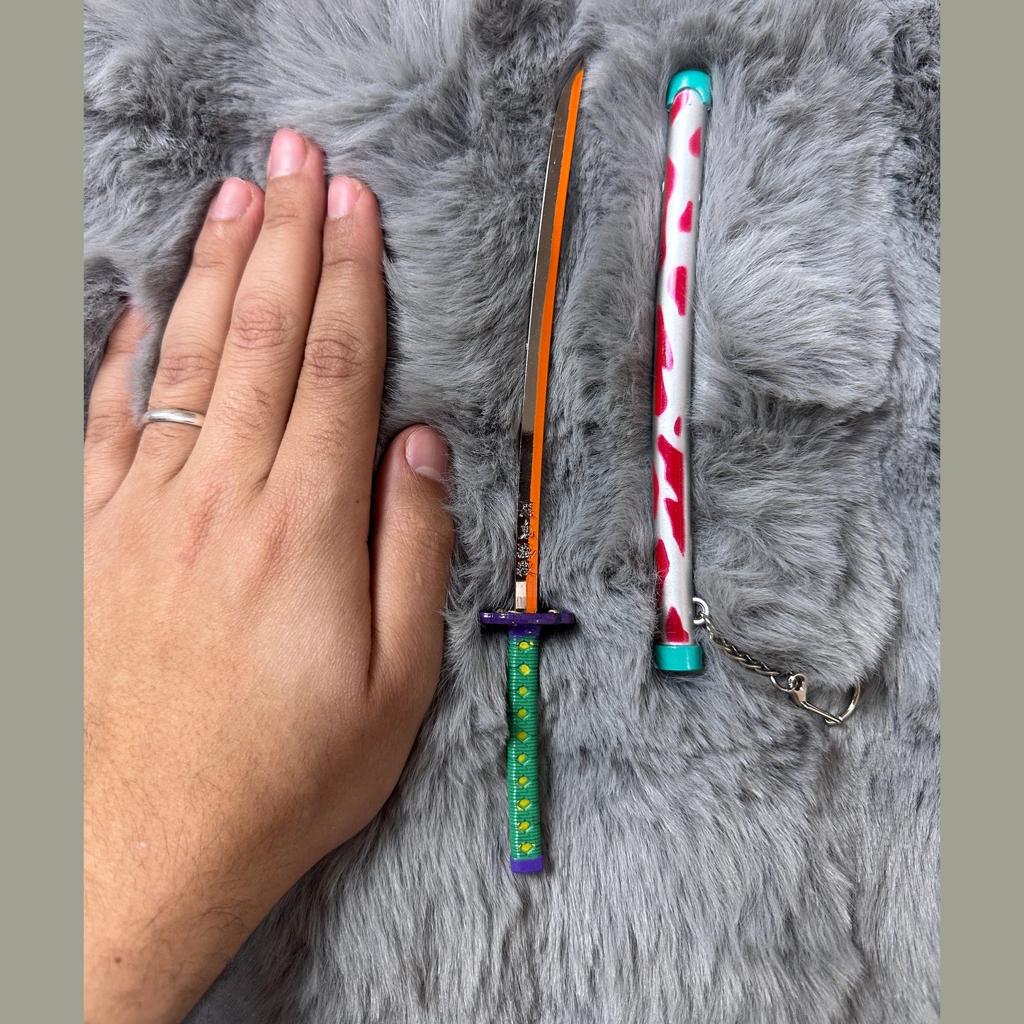 Demon slayer metal swords from one for all anime store 25 cm