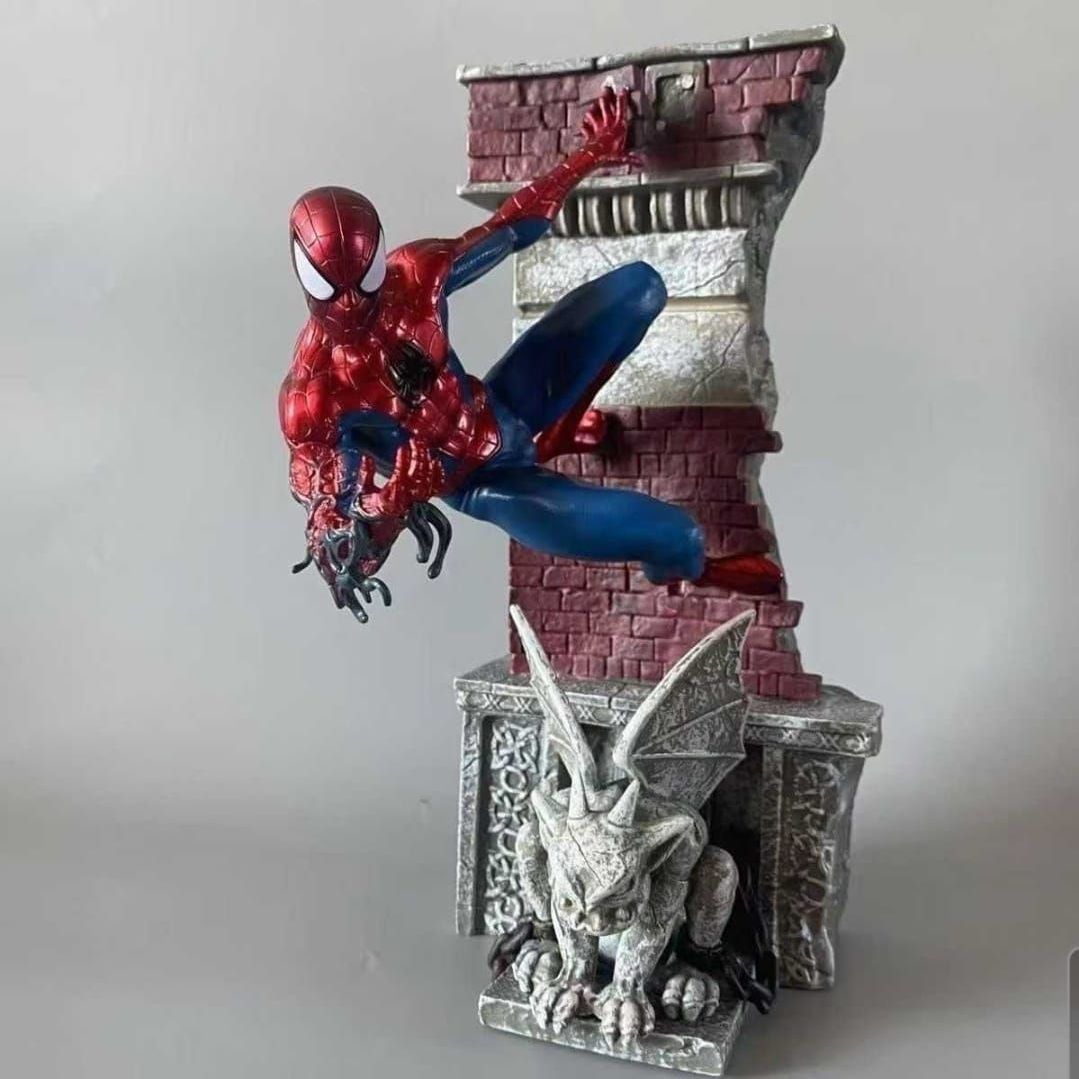 28cm Marvel SpiderMan Far From Home Figure The Avengers Spider Man Statue Action Figurine Collectible Model Toy Decor Gift