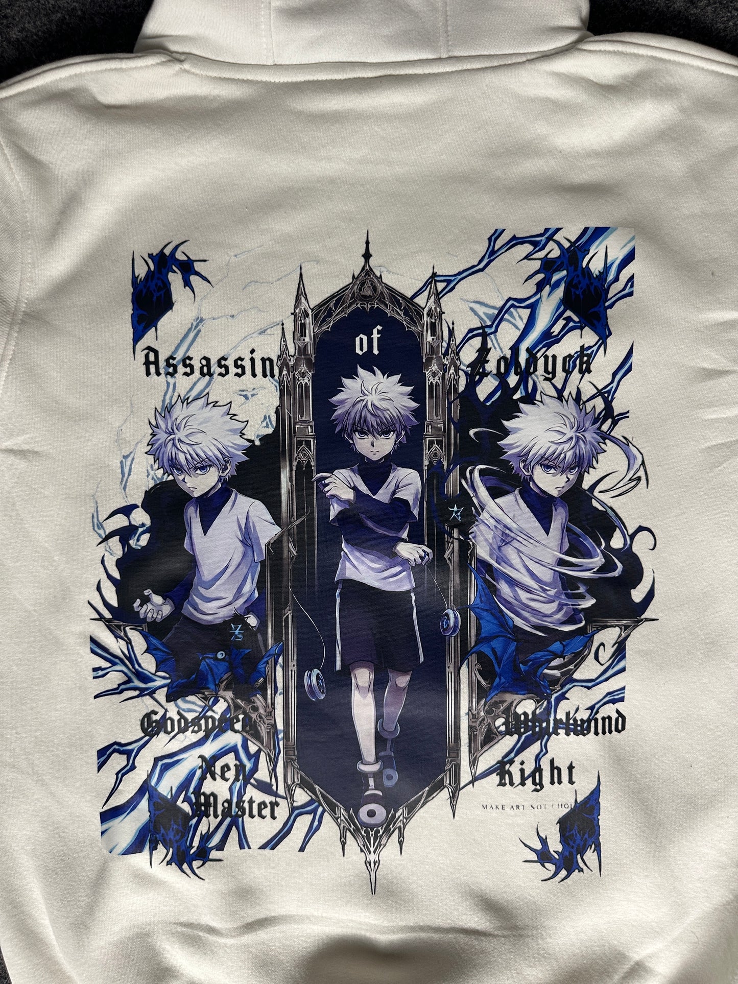 Killua- hunter x hunter Hoodie - White| Anime Hoodies Egypt