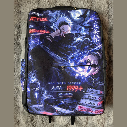 Gojo saturo jujutsukaisen back bag