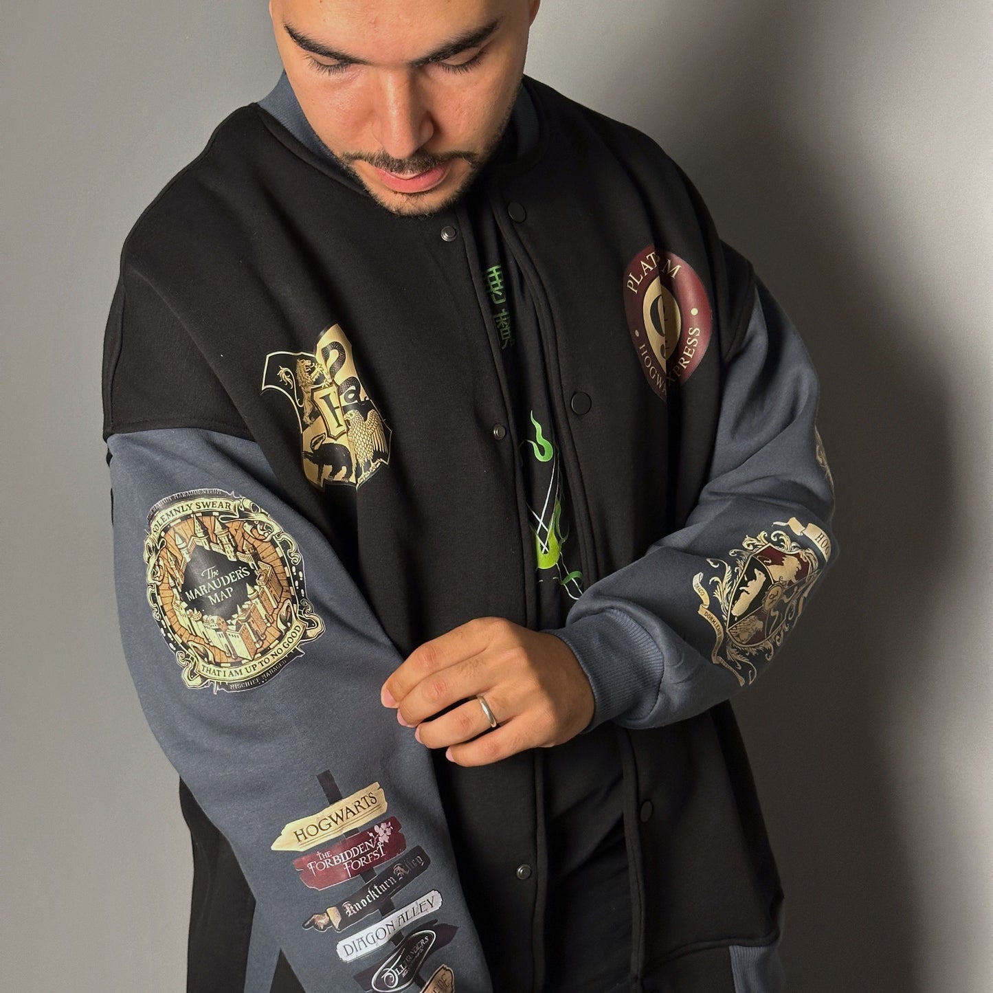 Hogwarts harry Potter baseball jacket from One For All anime store