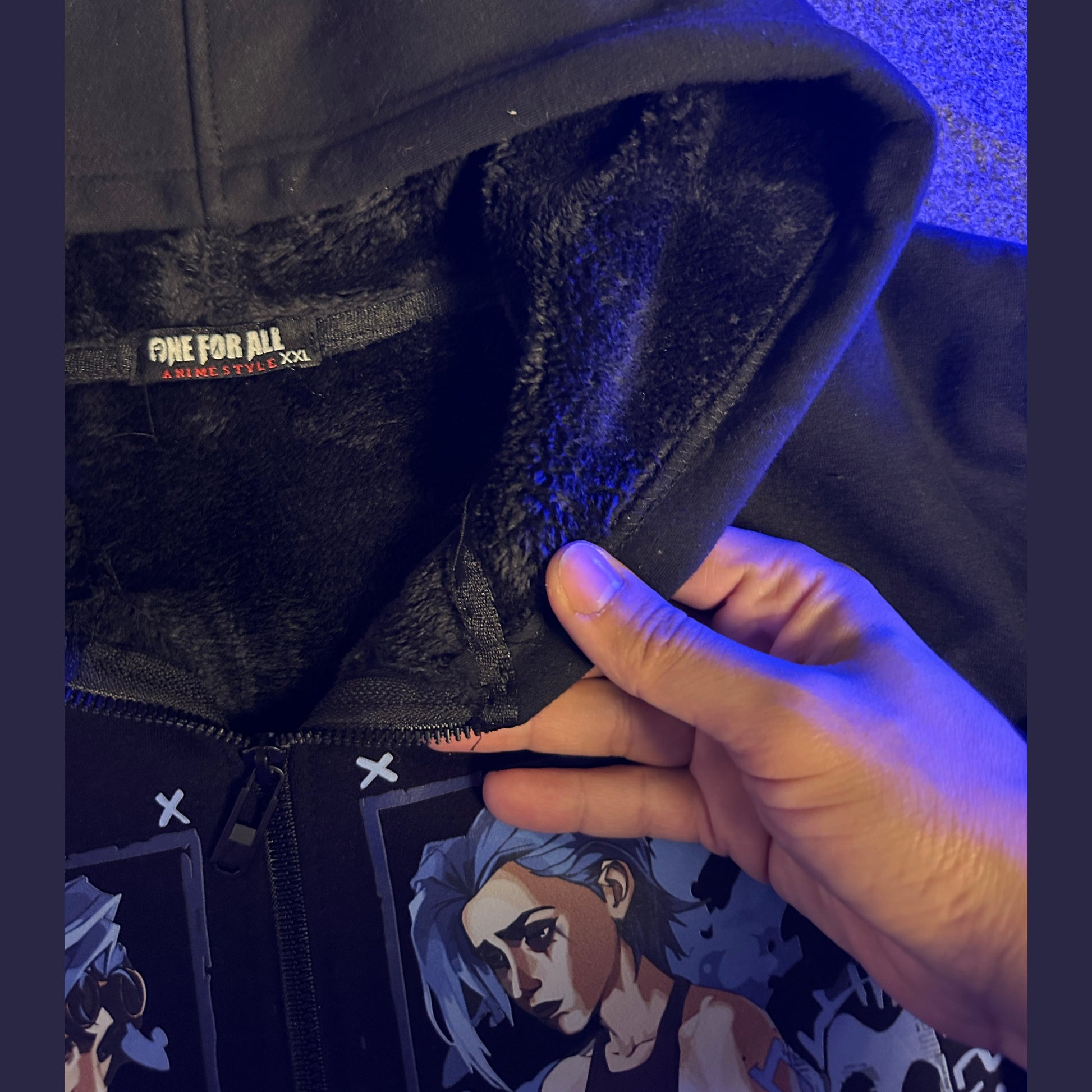 Jinx sweatshirt hoodie with zipper | Arcane jinx lover