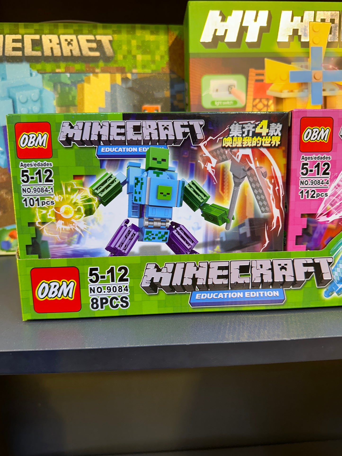 OBM Minecraft Education Edition Battle Mech Armor Building Blocks