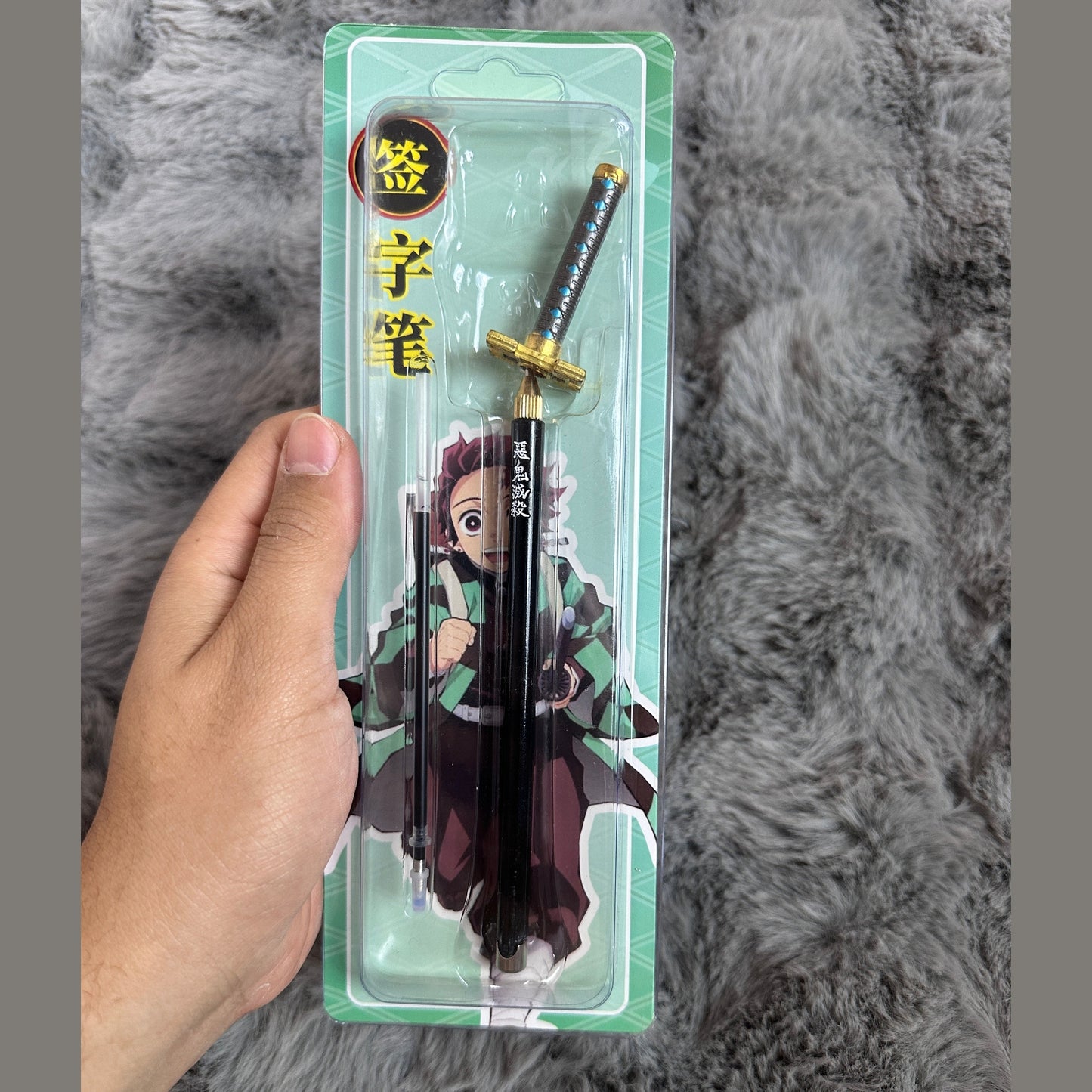 Demon slayer swords metal pen