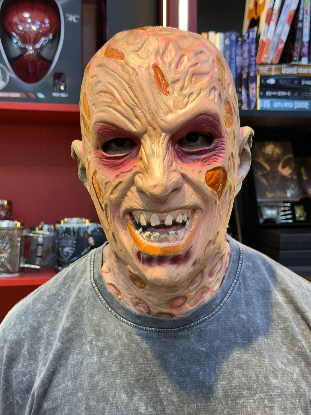 Scary Burned Face Horror Mask for Cosplay & Halloween