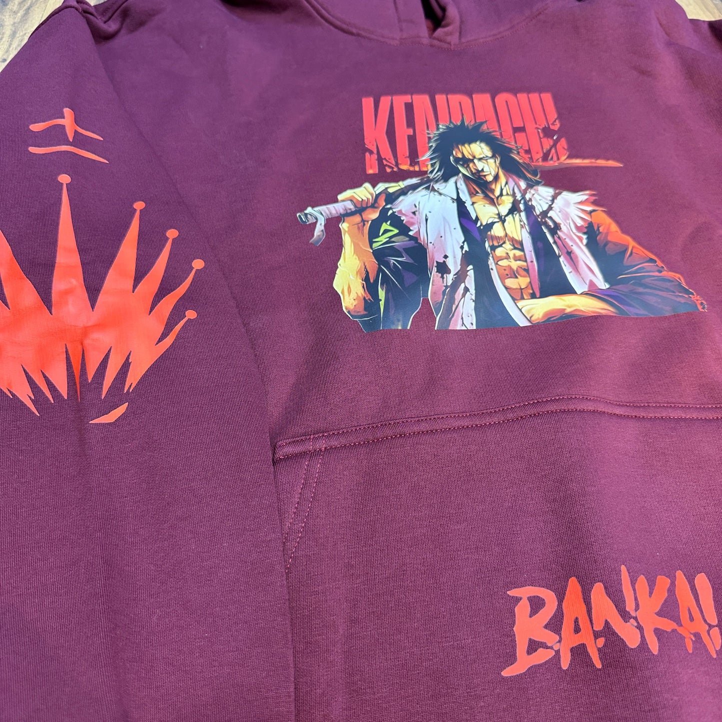 zaraki kenpachi-bleach hoodie from One For All anime store