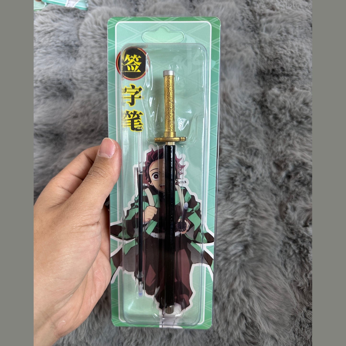 Demon slayer swords metal pen