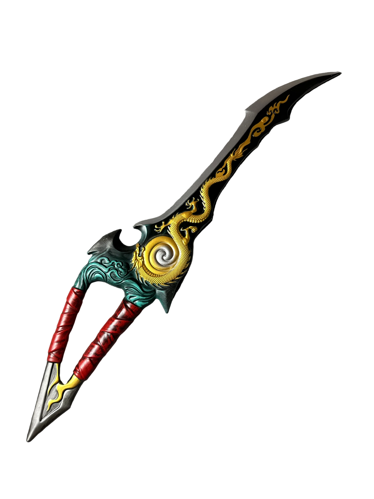 Ornate Spartan Twin Blade Replica – Fantasy Chain Sword Prop