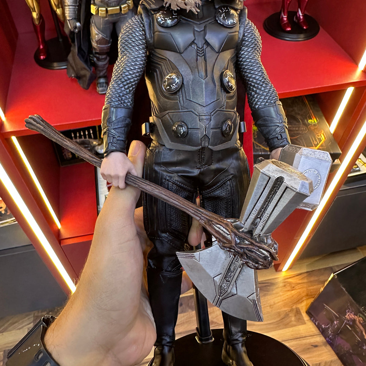 Premium 1/6 Scale Norse Warrior Action Figure with Axe and Hammer Accessories