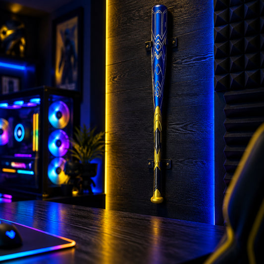 Premium Baseball Bat - Blue, Black, and Gold