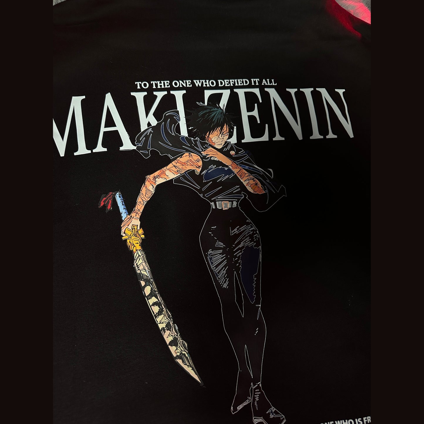 Maki zenin | jujutsu Kaisen black Hoodie