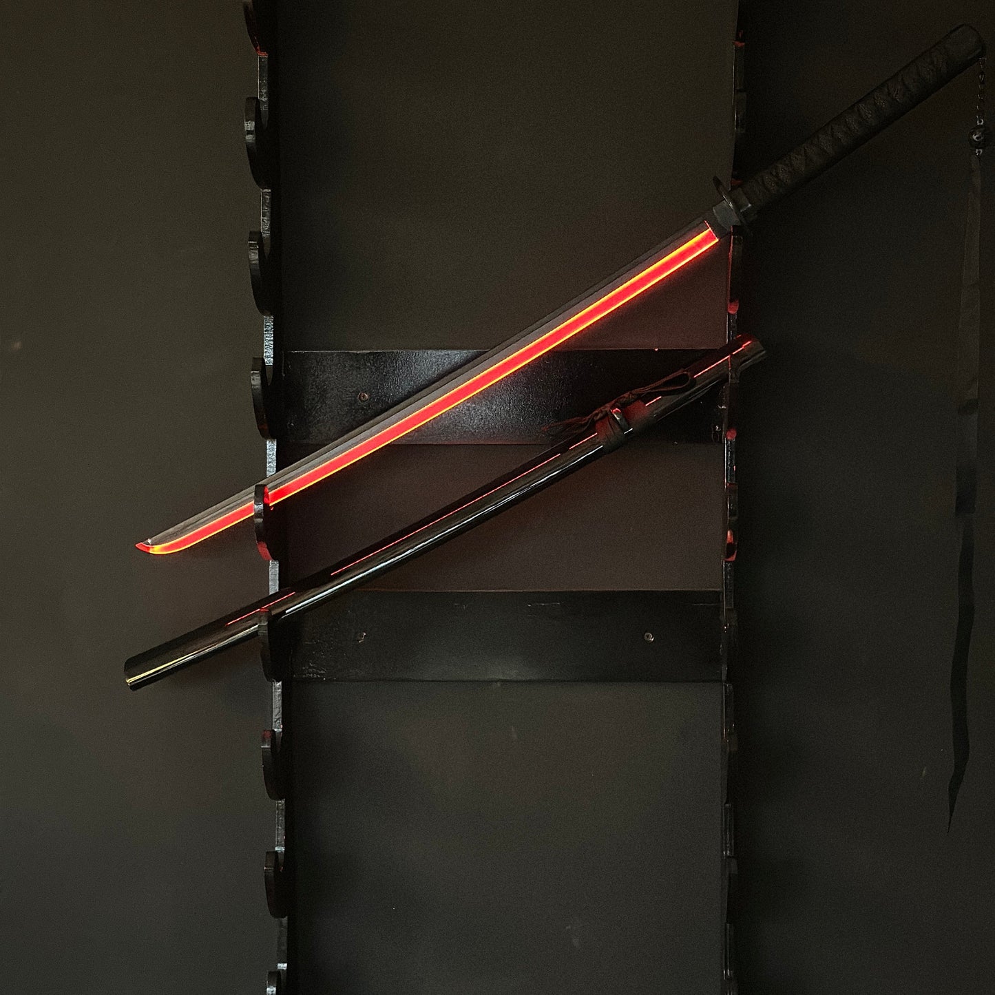 LED Light Demon Slayer Katana Luminous Sword Tomioka Giyuu Anime Cosplay Prop Knife Real Japanese Katana Samurai Lightsabre Toy