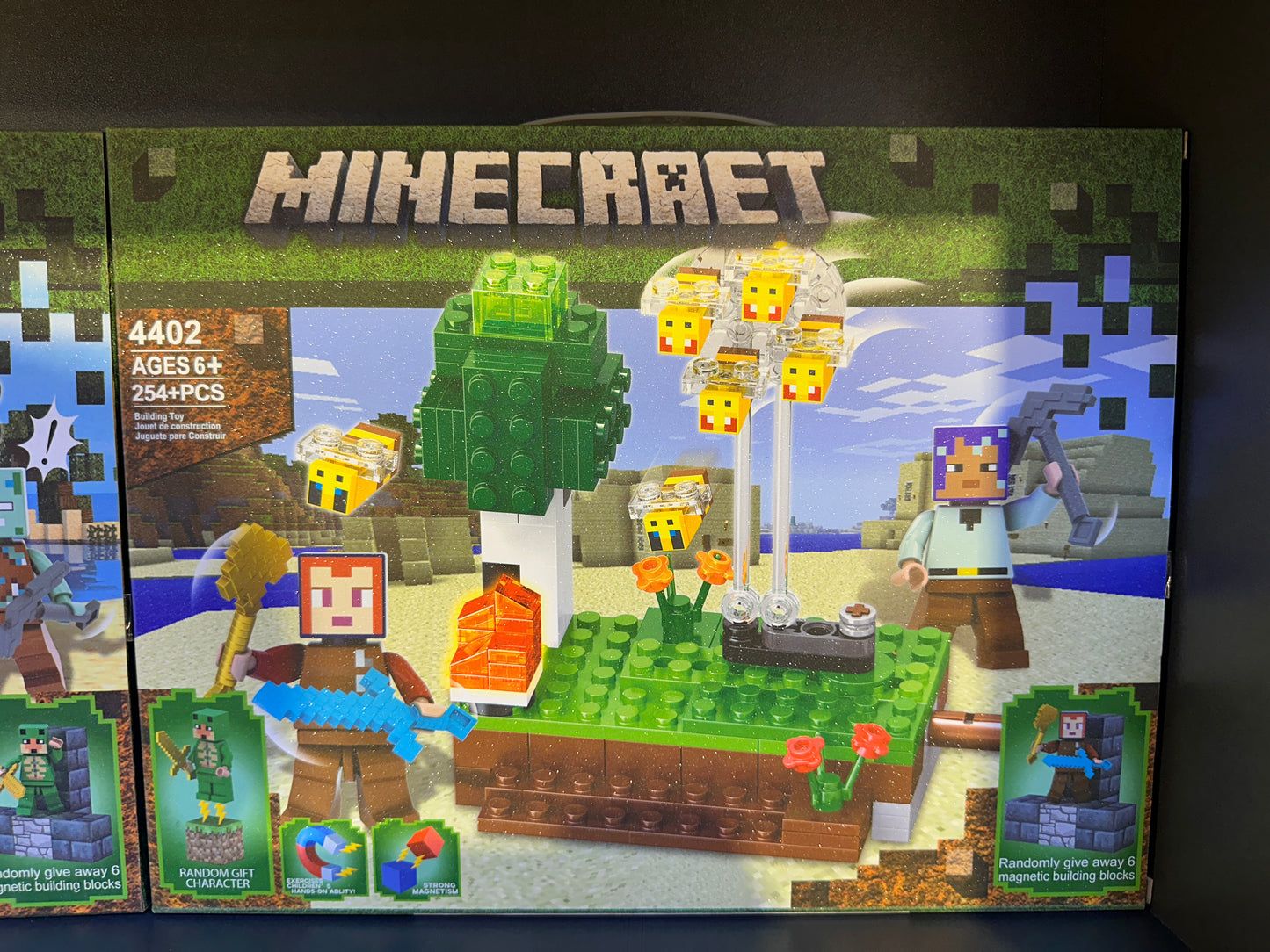 Minecraft Style Construction Blocks Playset with Figures – 250+ Pcs