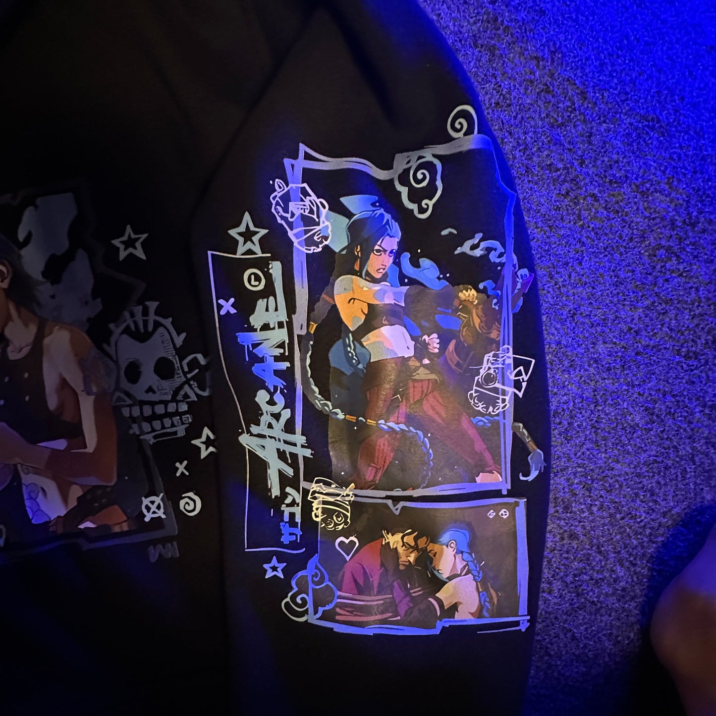 Jinx sweatshirt hoodie with zipper | Arcane jinx lover