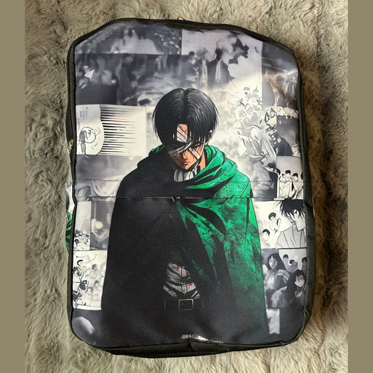 Levi attack on titan back bag