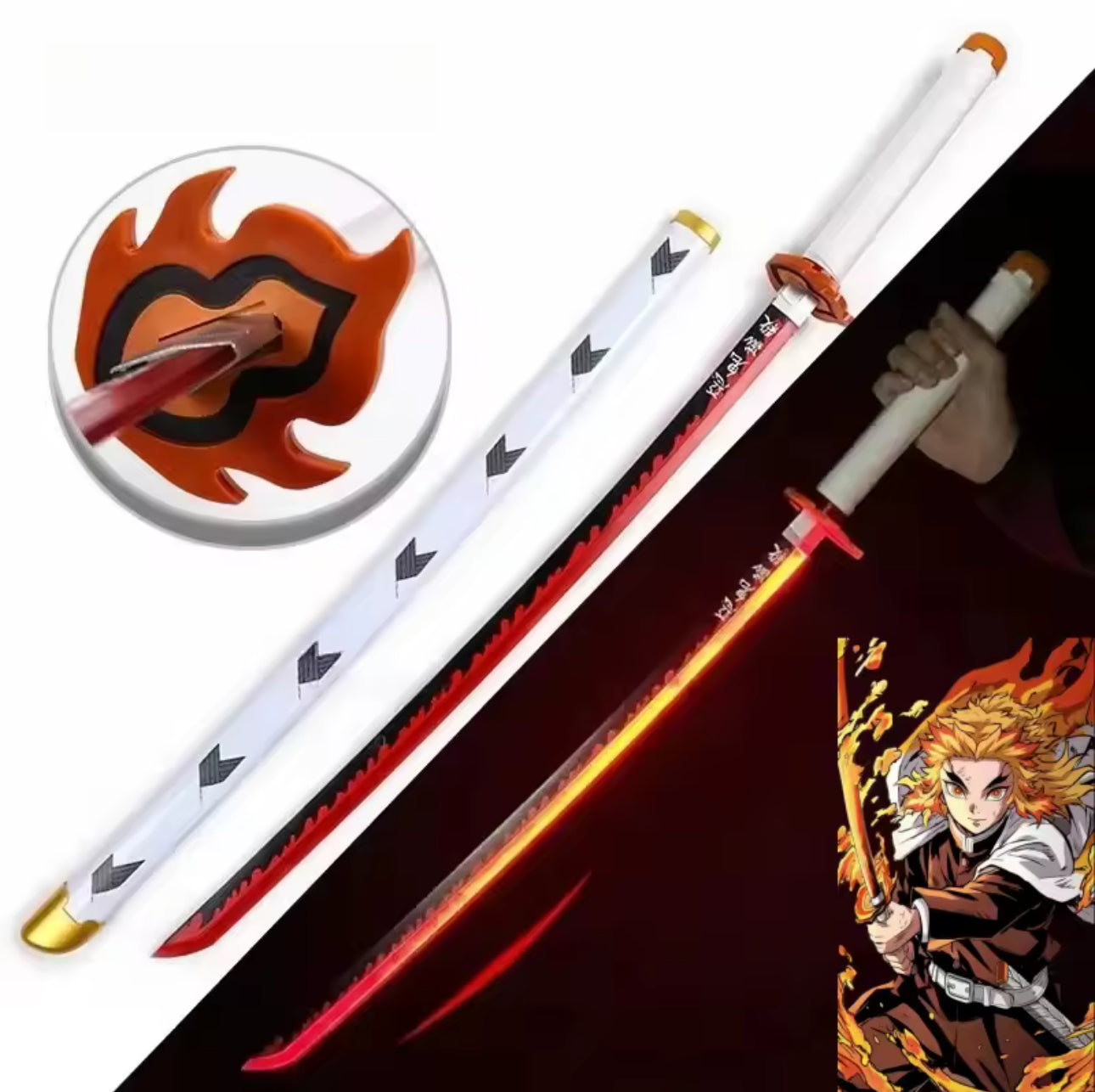 LED Light Demon Slayer Katana Luminous Sword