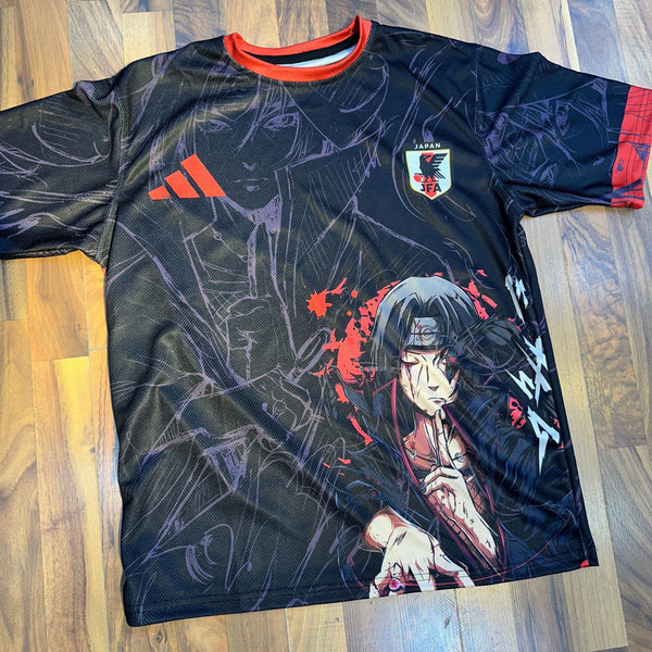 Itachi black new sport t-shirt from one for all anime clothing store