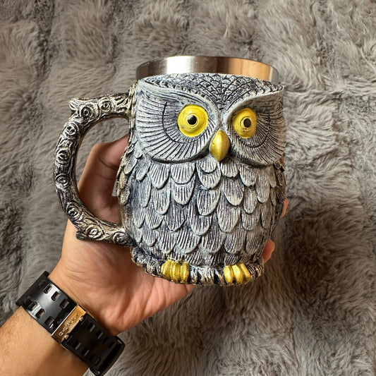 3D Harry Potter Mystic Owl Mug - Novelty Wizard Fantasy Coffee Cup
