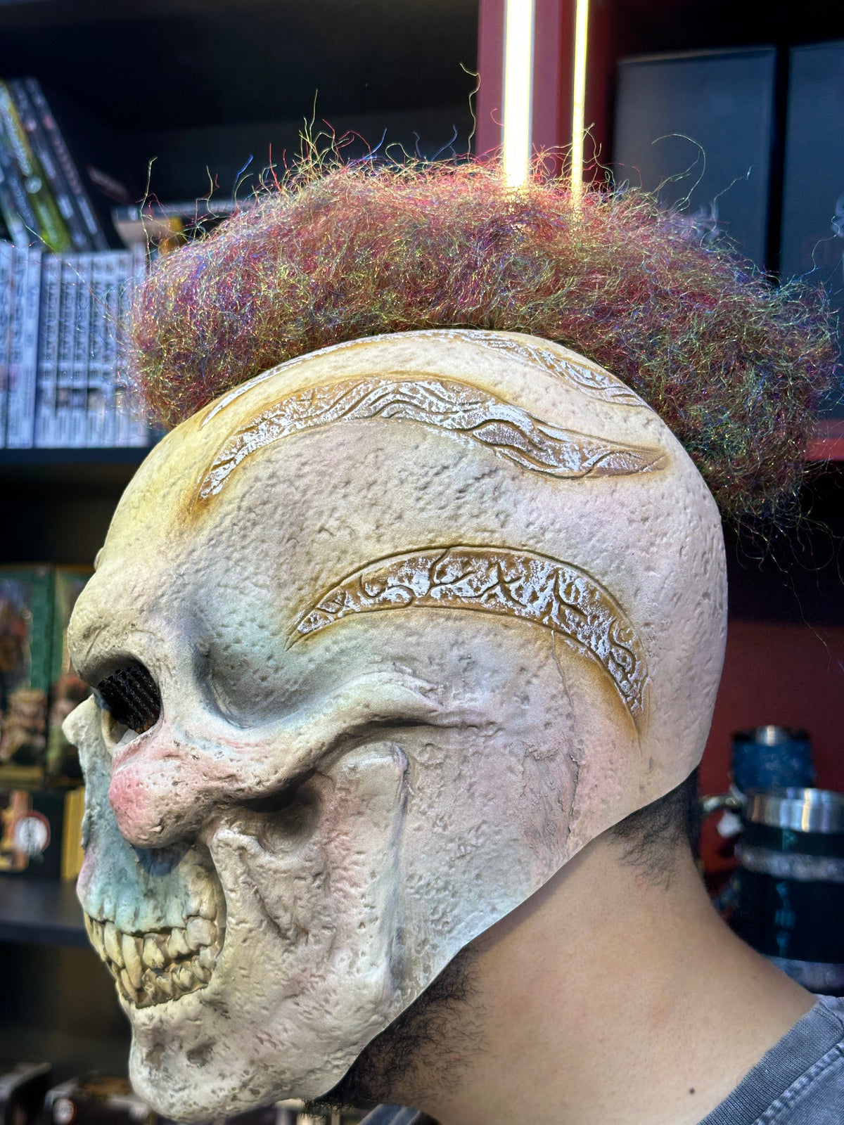 Scary Skeleton Biker Mask for Halloween & Cosplay