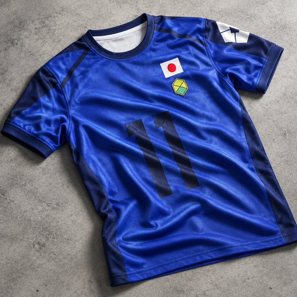 Metavision Football Prodigy Graphic Black Tee - Harajuku Acid Wash Japanese Manga Oversized Crewneck T-Shirt