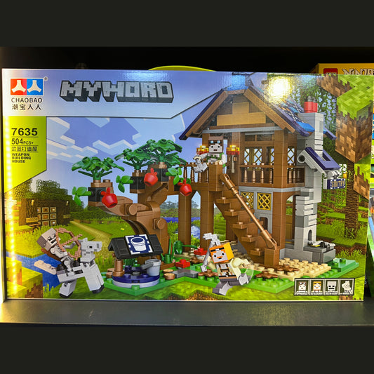 My World Assembling Building Lego Blocks & Minifigures Set