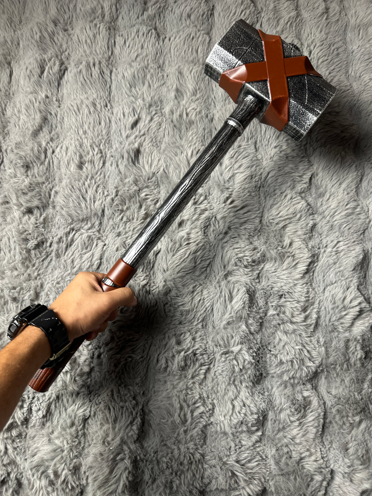 God of War Ragnarök Thor Hammer Replica – Mjolnir Cosplay Prop