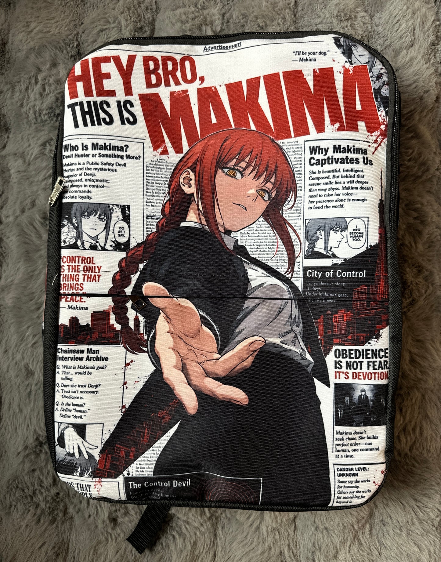 Chainsaw man Makima back bag