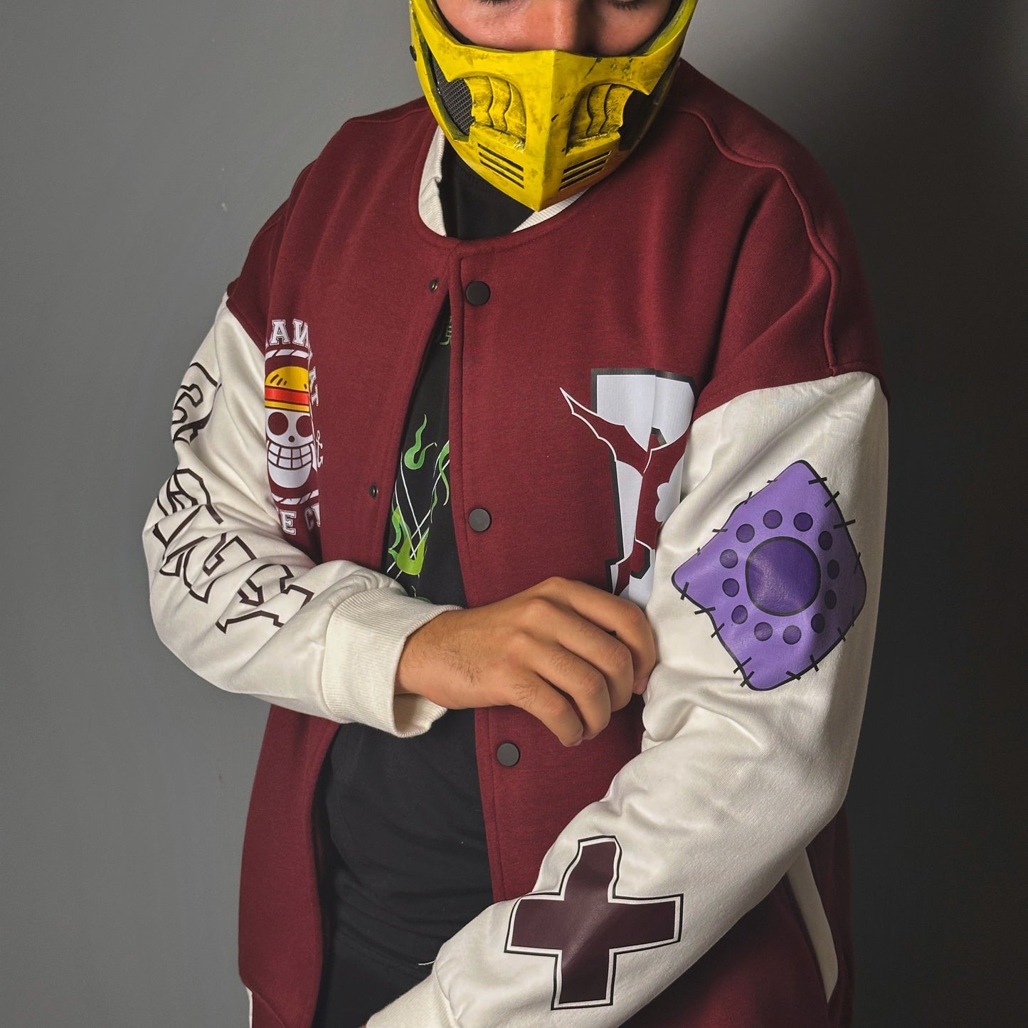 Mugiwara luffy baseball jacket from One For All anime store