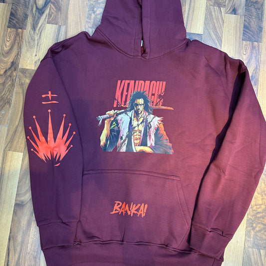 zaraki kenpachi-bleach hoodie from One For All anime store