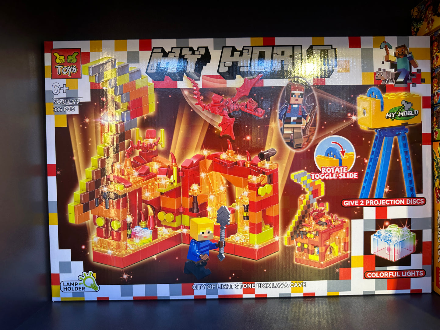 My World Assembling Building Lego Blocks & Minifigures Set