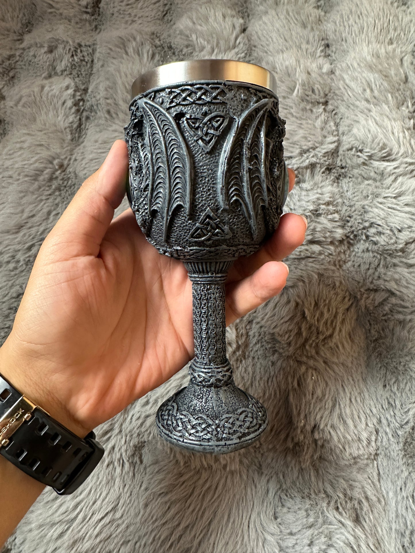 3D Dragon Eye Gothic Goblet - Mystic Fantasy cup